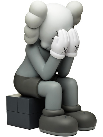 grey kaws doll